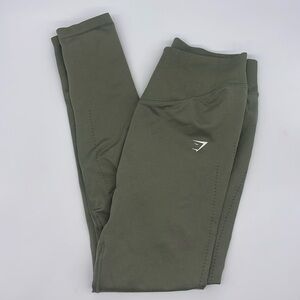 Gymshark Olive Green High-Waisted Leggings